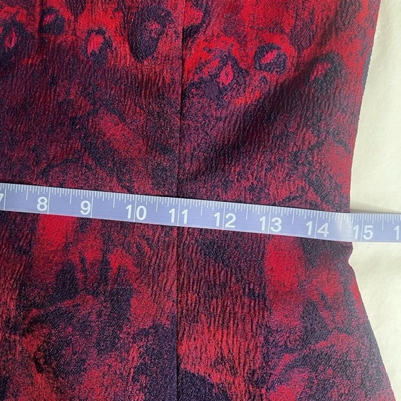 Aidan Mattox Dress Size 8 Spaghetti Strap Jacquard Mini Cocktail Dress - Picture 13 of 16